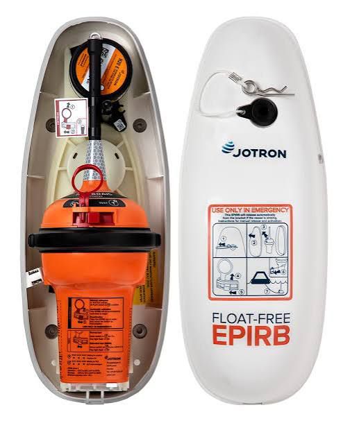 Jotron float-free EPIRB emergency beacon